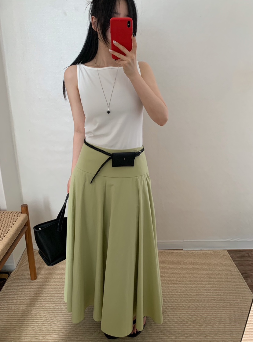 TWENTY FOUR SEVEN24-7韓國東大門直郵女士新品26夏季長裙TEWNTY FOUR SEVEN24-7長裙