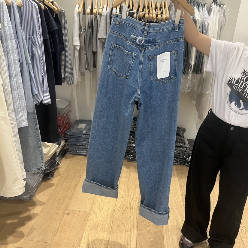 COURGETTE韓國東大門直郵女裝新款休閑熱賣26春夏26夏季牛仔褲COURGETTE牛仔褲