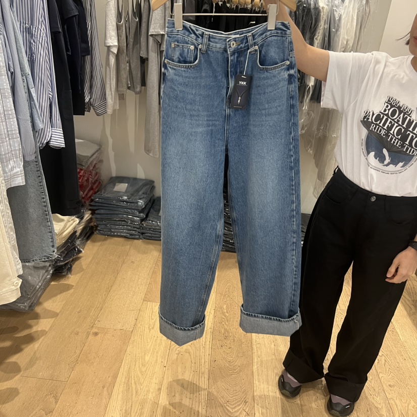 COURGETTE韓國東大門直郵女裝新款休閑熱賣26春夏26夏季牛仔褲COURGETTE牛仔褲圖色1