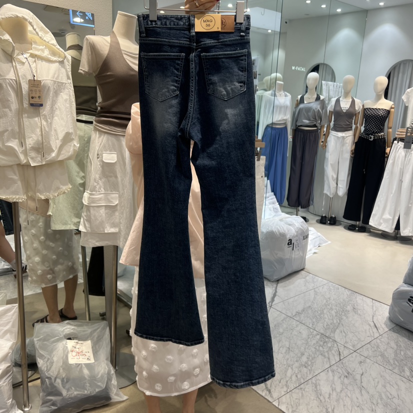 MAGNOLIA36-L韓國直郵實拍女裝新品熱賣時尚職業人氣牛仔褲MAGNOLIA36-L牛仔褲