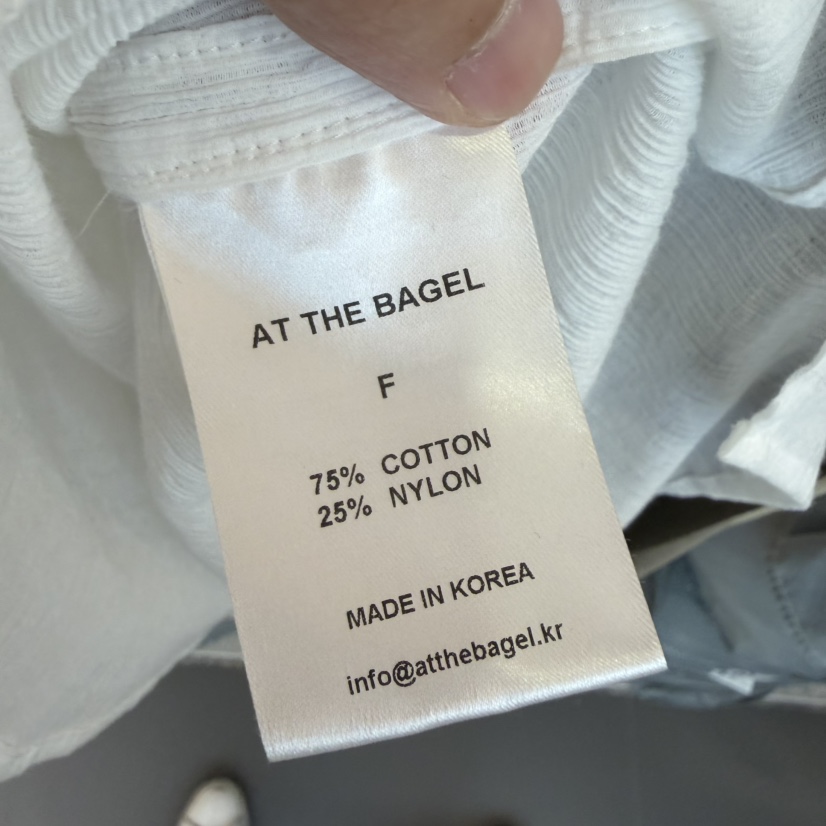 AT THE BAGEL韓國直郵女士新品時尚熱賣26夏季長袖T恤拉鏈AT THE BAGEL長袖T恤