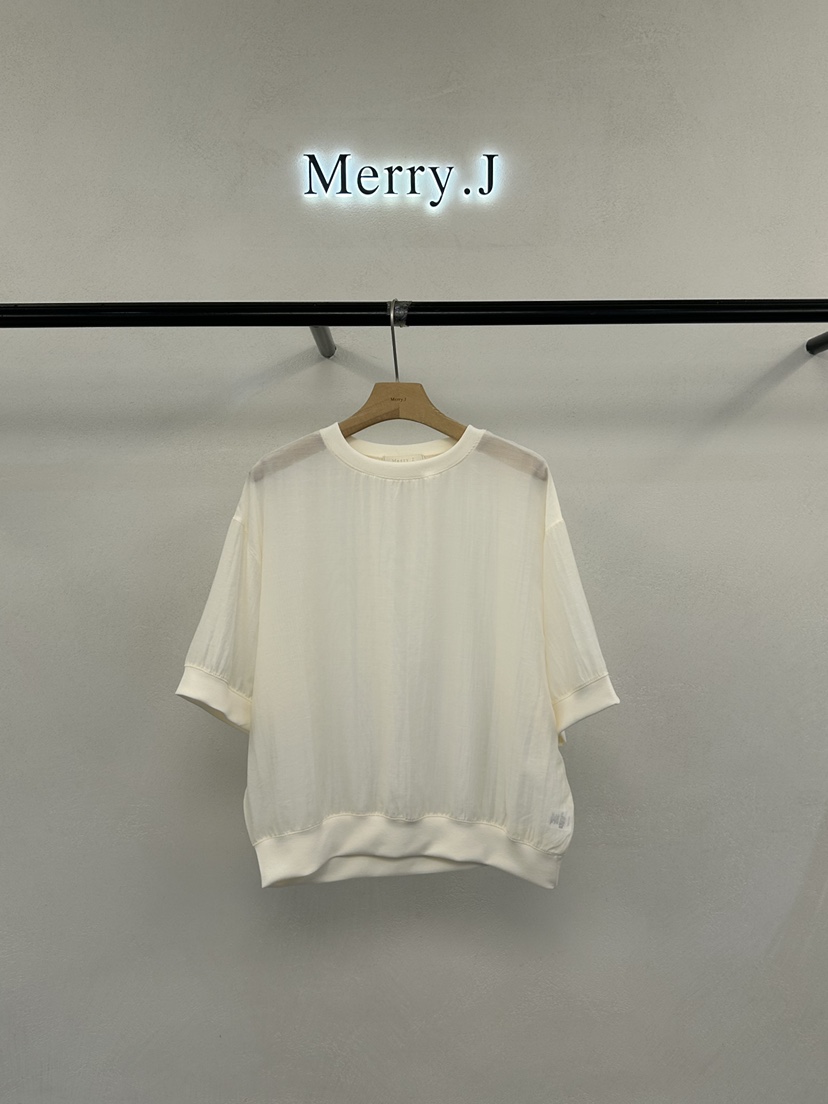 MERRY-J東大門實拍韓國女裝新款推薦26夏季襯衫蕾絲衫歐根紗LMERRY-J襯衫/蕾絲衫圖色2