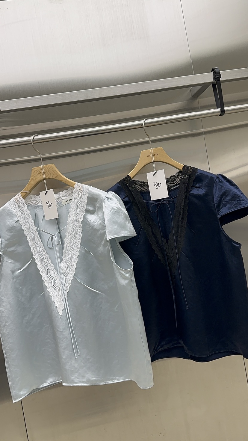 MYDRESS韓國東大門代購女裝新款人氣休閑熱賣襯衫蕾絲衫LMYDRESS襯衫/蕾絲衫