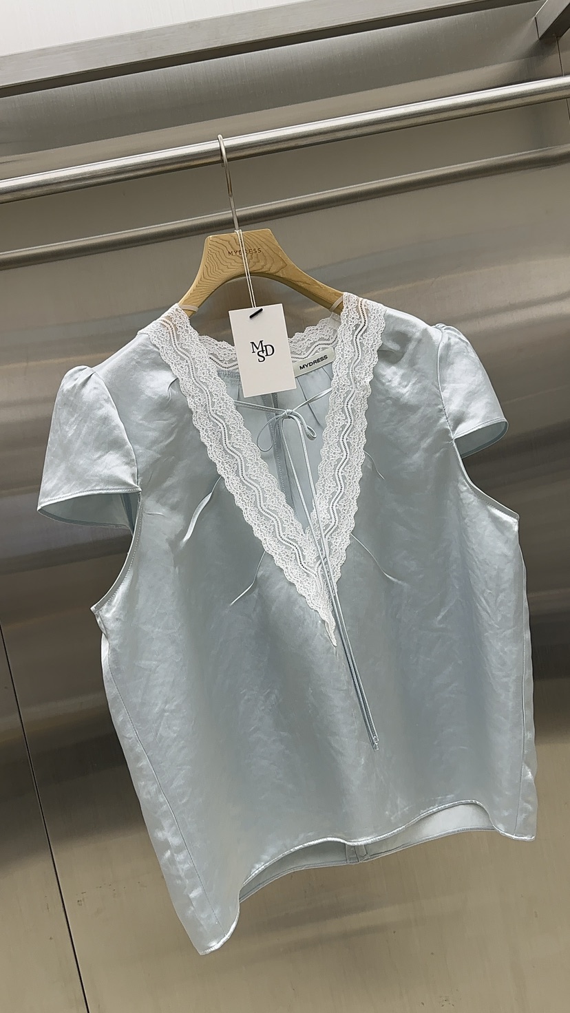 MYDRESS韓國東大門代購女裝新款人氣休閑熱賣襯衫蕾絲衫LMYDRESS襯衫/蕾絲衫