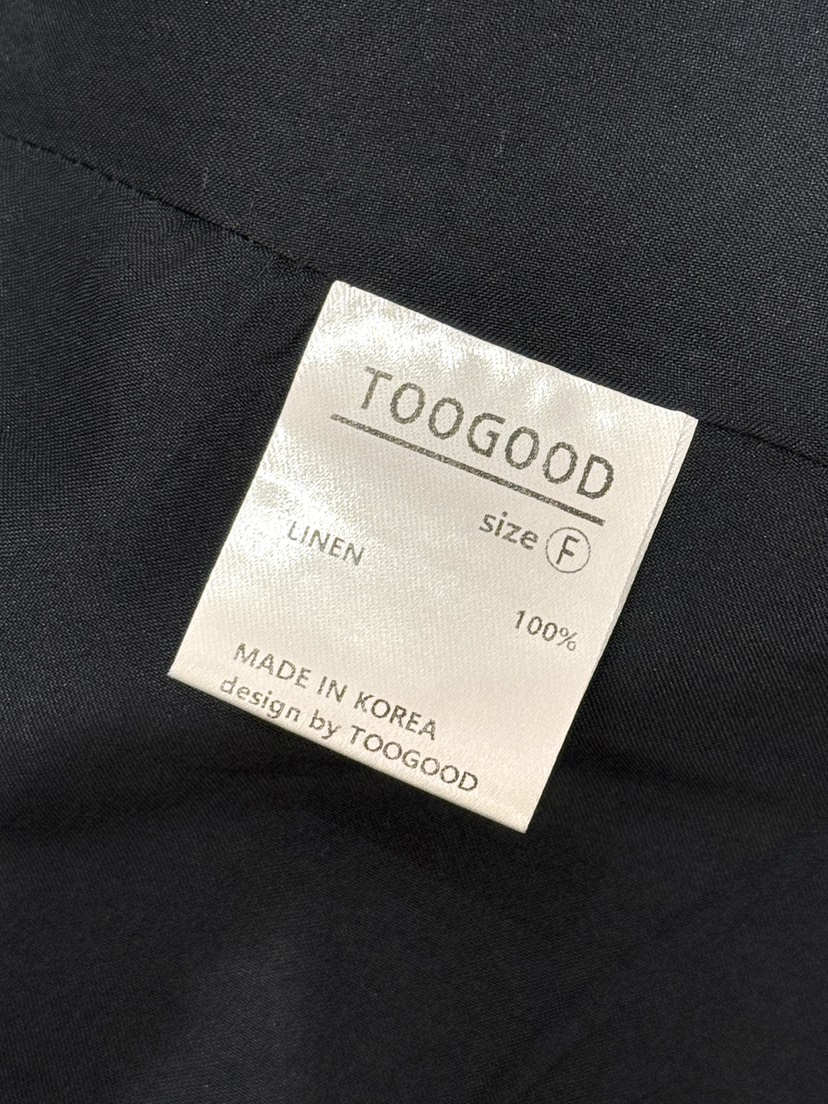 TOOGOOD韓國東大門直郵女裝新款時尚連衣裙含腰繩泡泡袖船領TOOGOOD連衣裙