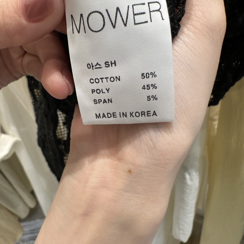 MOWER東大門實拍韓國女裝新品推薦休閑人氣26春夏襯衫蕾絲衫MOWER襯衫/蕾絲衫