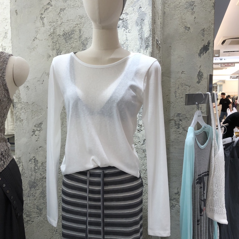 SOLD OUT韓國直郵女裝新款熱賣推薦長袖T恤不含內搭雙面SOLD OUT長袖T恤圖色1