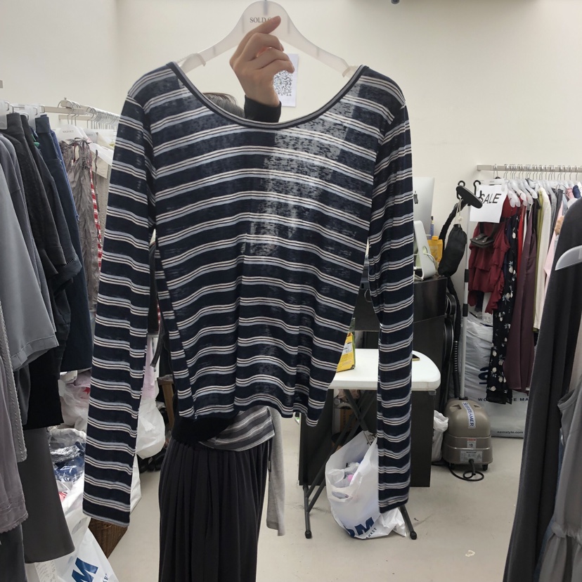 SOLD OUT韓國直郵女裝新款熱賣推薦長袖T恤不含內搭雙面SOLD OUT長袖T恤圖色5