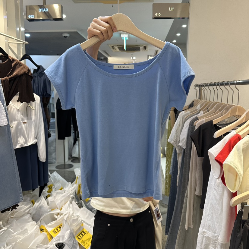 LIL韓國代購女裝新品人氣26春夏休閑時尚職業熱賣推薦T恤LILT恤圖色3