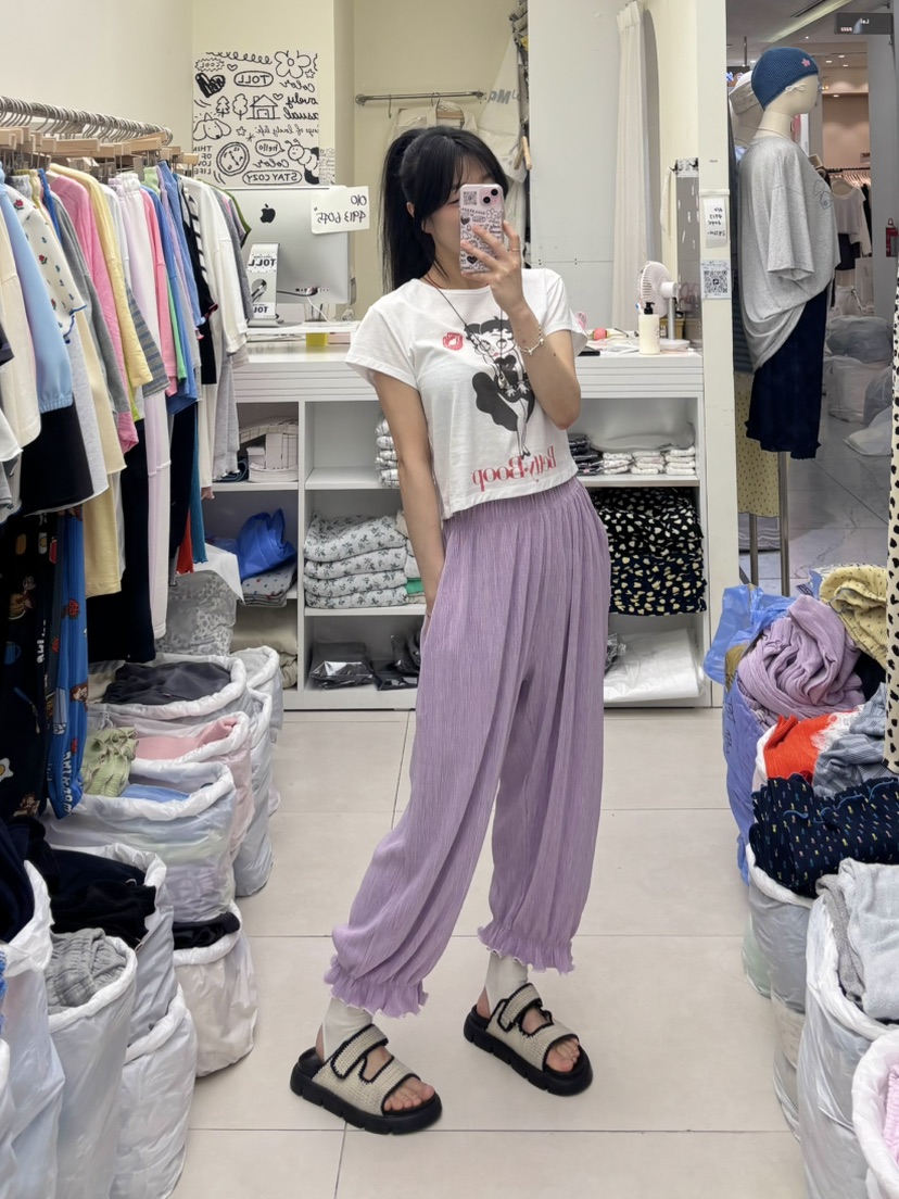 TOLL韓國代購女裝新款時尚人氣推薦26夏季熱賣職業休閑褲TOLL休閑褲