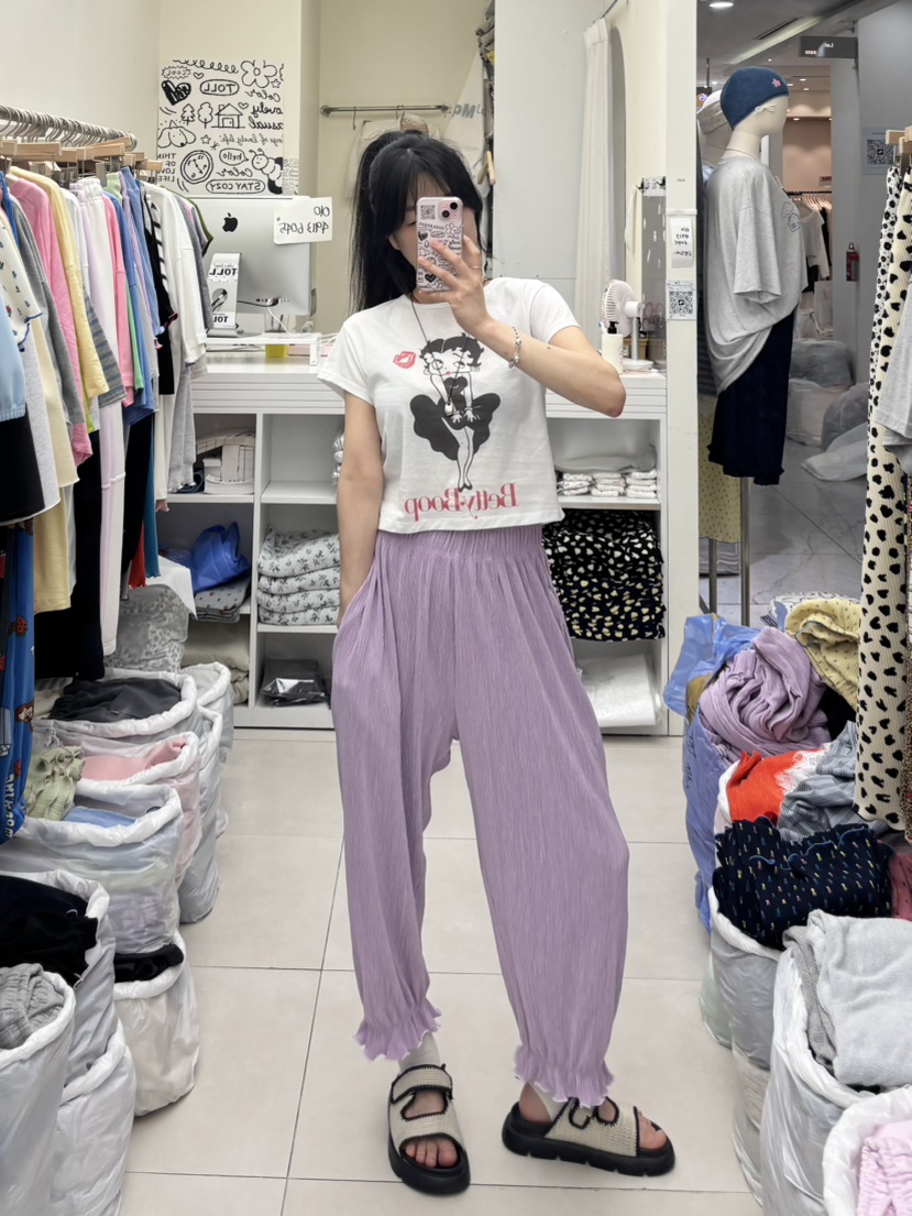 TOLL韓國代購女裝新款時尚人氣推薦26夏季熱賣職業休閑褲TOLL休閑褲