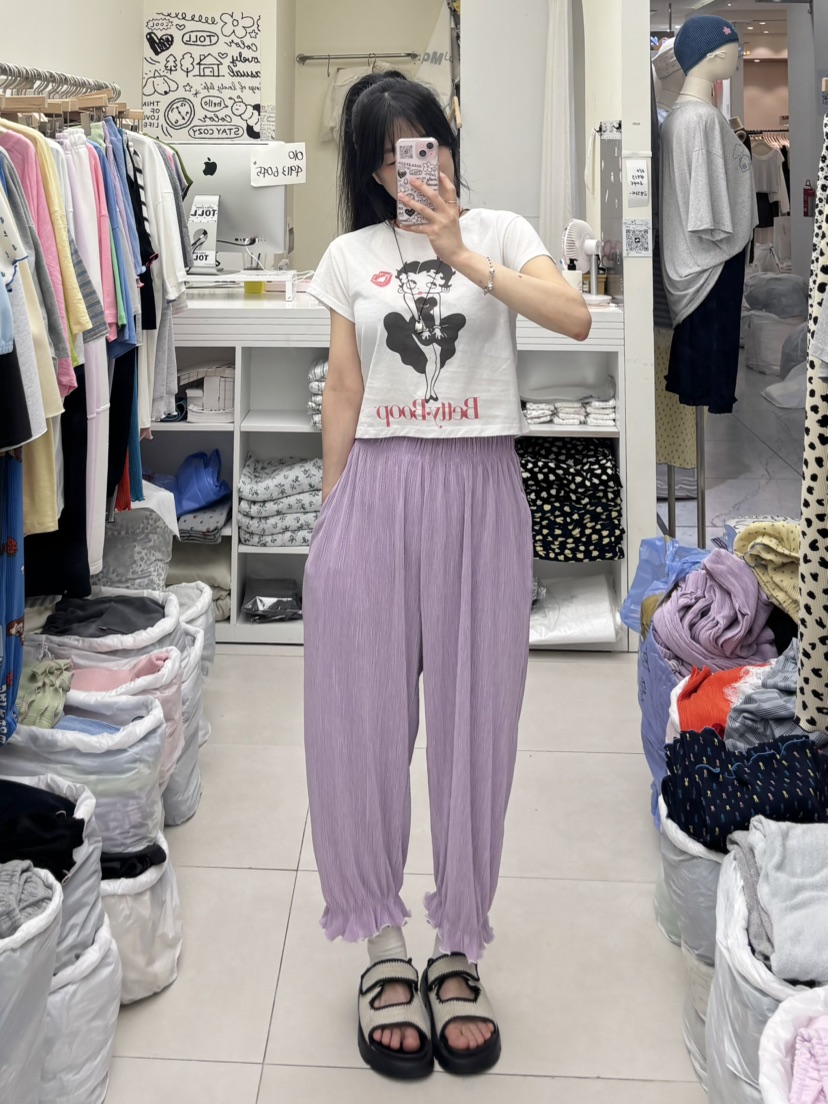TOLL韓國代購女裝新款時尚人氣推薦26夏季熱賣職業休閑褲TOLL休閑褲