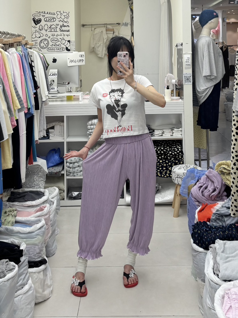 TOLL韓國代購女裝新款時尚人氣推薦26夏季熱賣職業休閑褲TOLL休閑褲