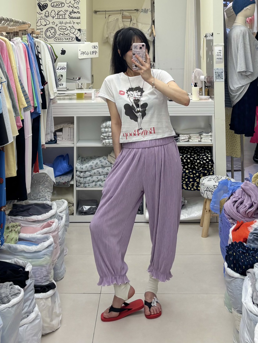 TOLL韓國代購女裝新款時尚人氣推薦26夏季熱賣職業休閑褲TOLL休閑褲