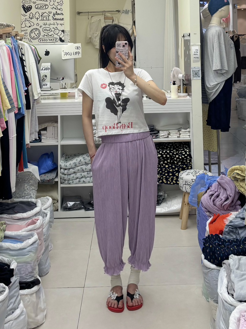 TOLL韓國代購女裝新款時尚人氣推薦26夏季熱賣職業休閑褲TOLL休閑褲