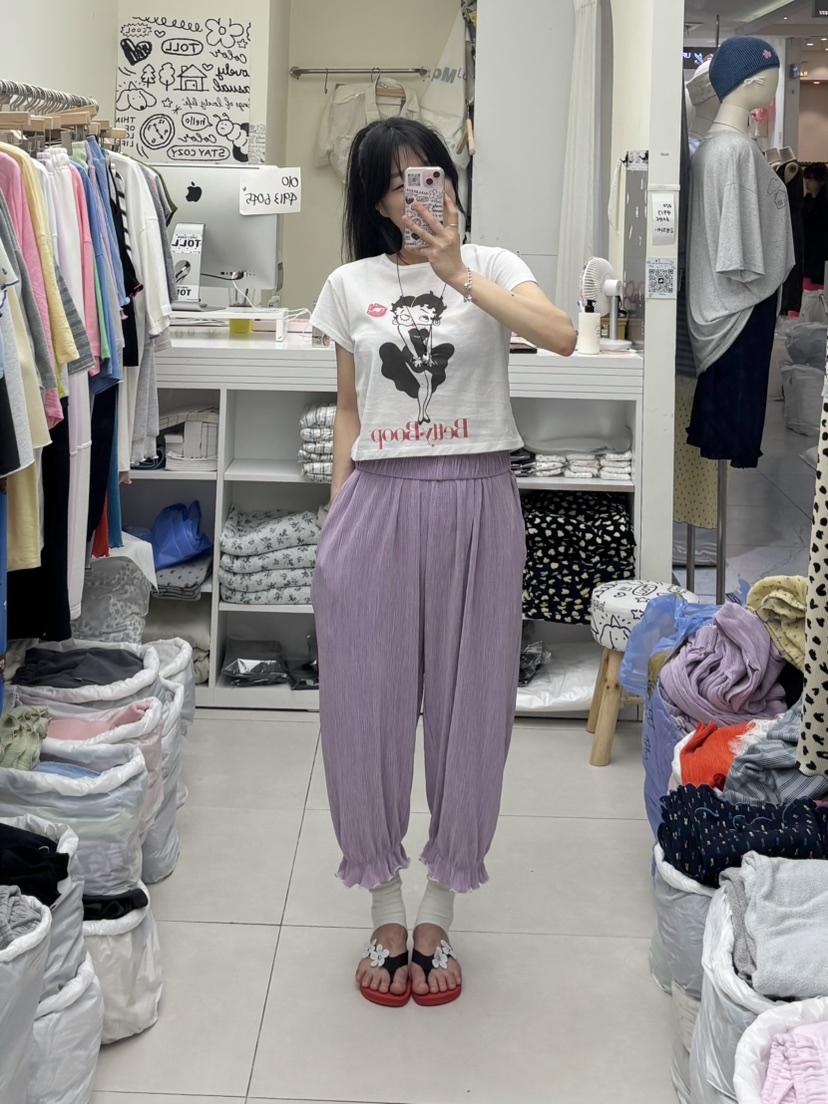 TOLL韓國代購女裝新款時尚人氣推薦26夏季熱賣職業休閑褲TOLL休閑褲
