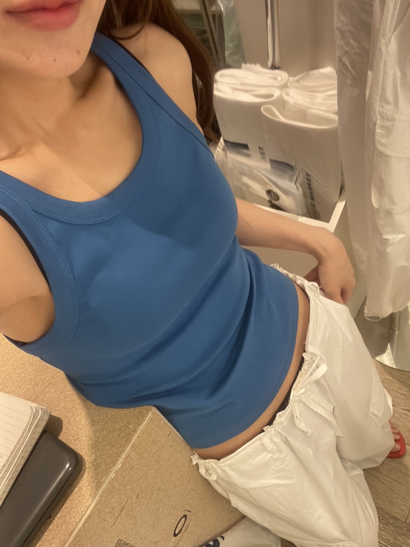 ORMORE韓國東大門直郵女裝新款26夏季吊帶背心奶油色無袖ORMORE吊帶/背心