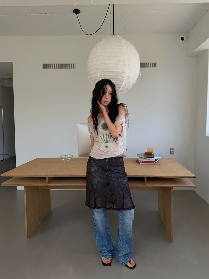 AWESOMESAUCE韓國東大門代購女裝新品人氣休閑半身裙中短裙AWESOME SAUCE半身裙/中短裙