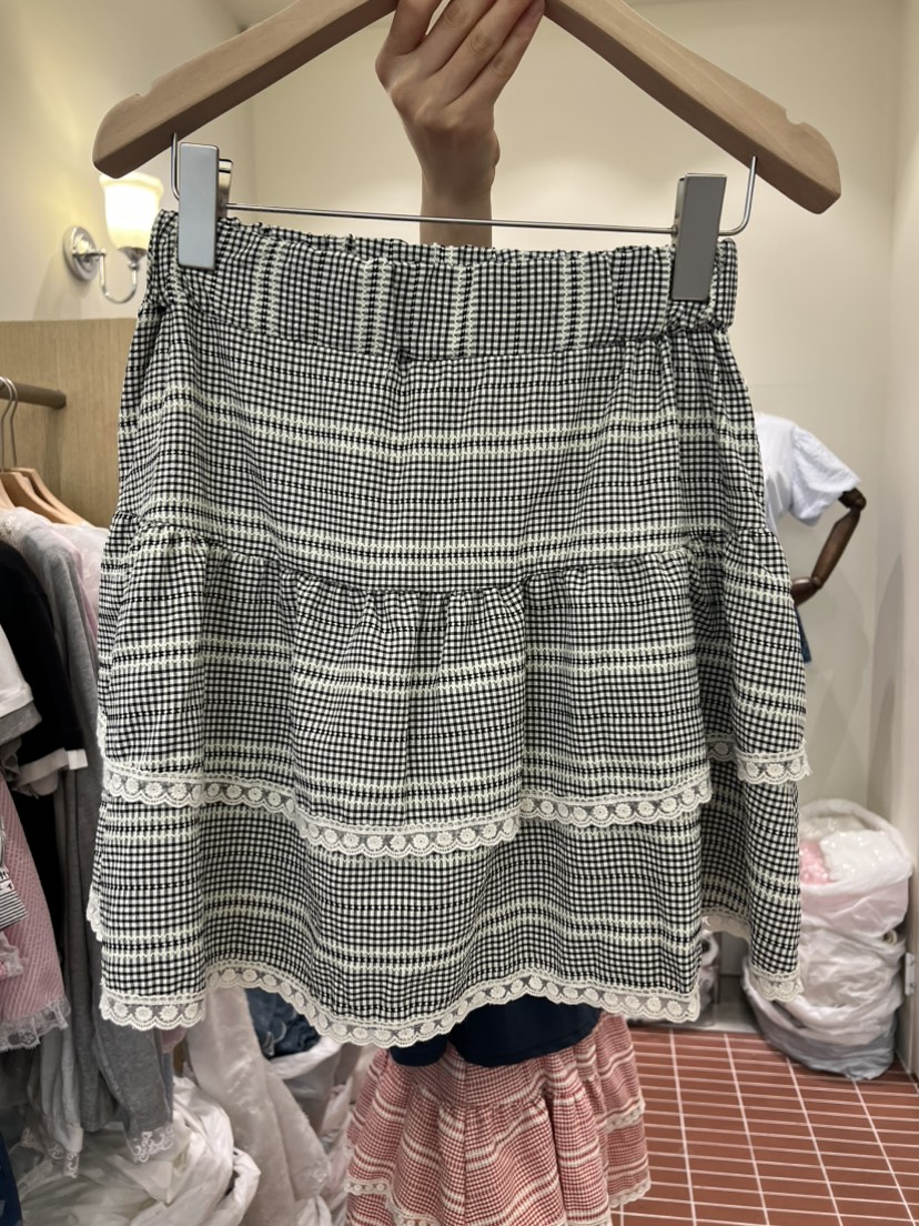 BE&amp;BE韓國東大門直郵女士新品休閑職業人氣短裙格子BE&be短裙