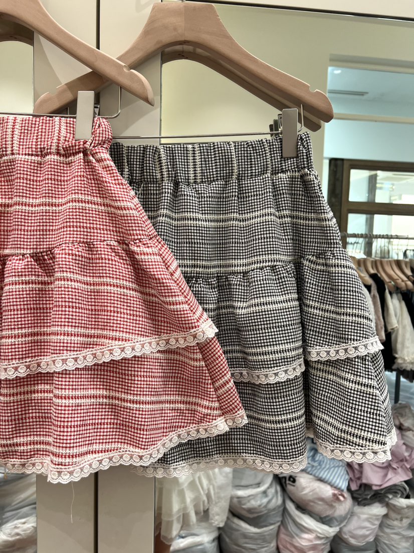 BE&amp;BE韓國東大門直郵女士新品休閑職業人氣短裙格子BE&be短裙