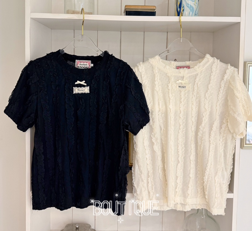 BOUTIQUE-L韓國直郵女裝新品26春夏休閑26夏季人氣推薦T恤BOUTIQUE-LT恤