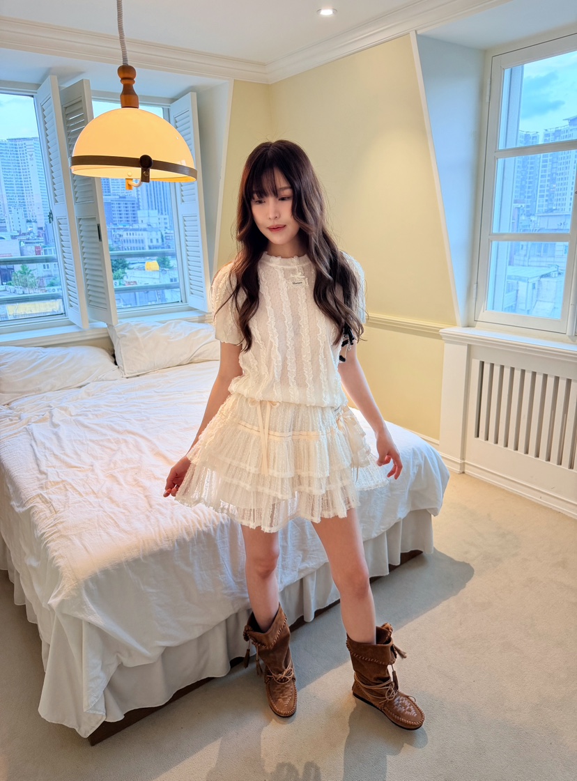 BOUTIQUE-L韓國直郵女裝新品26春夏休閑26夏季人氣推薦T恤BOUTIQUE-LT恤