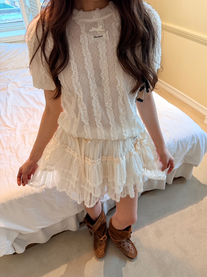BOUTIQUE-L韓國直郵女裝新品26春夏休閑26夏季人氣推薦T恤BOUTIQUE-LT恤