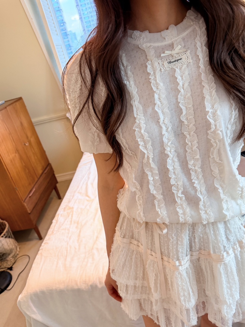 BOUTIQUE-L韓國直郵女裝新品26春夏休閑26夏季人氣推薦T恤BOUTIQUE-LT恤