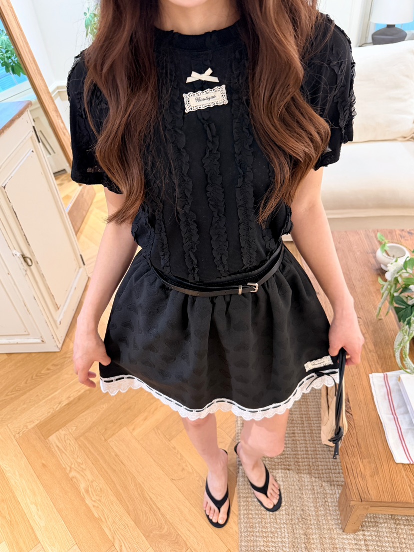 BOUTIQUE-L韓國直郵女裝新品26春夏休閑26夏季人氣推薦T恤BOUTIQUE-LT恤