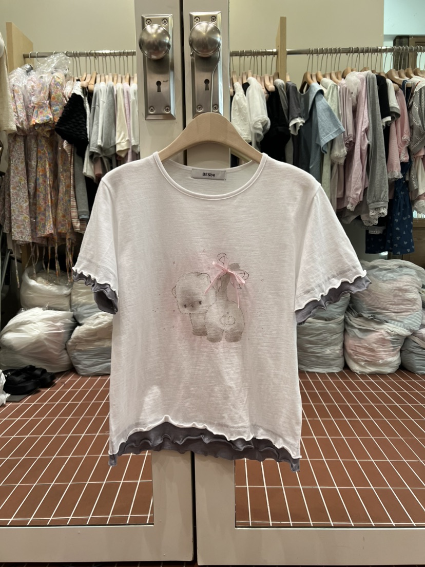 BE&amp;BE韓國直郵實拍女裝新品職業時尚人氣熱賣26夏季T恤BE&beT恤圖色1