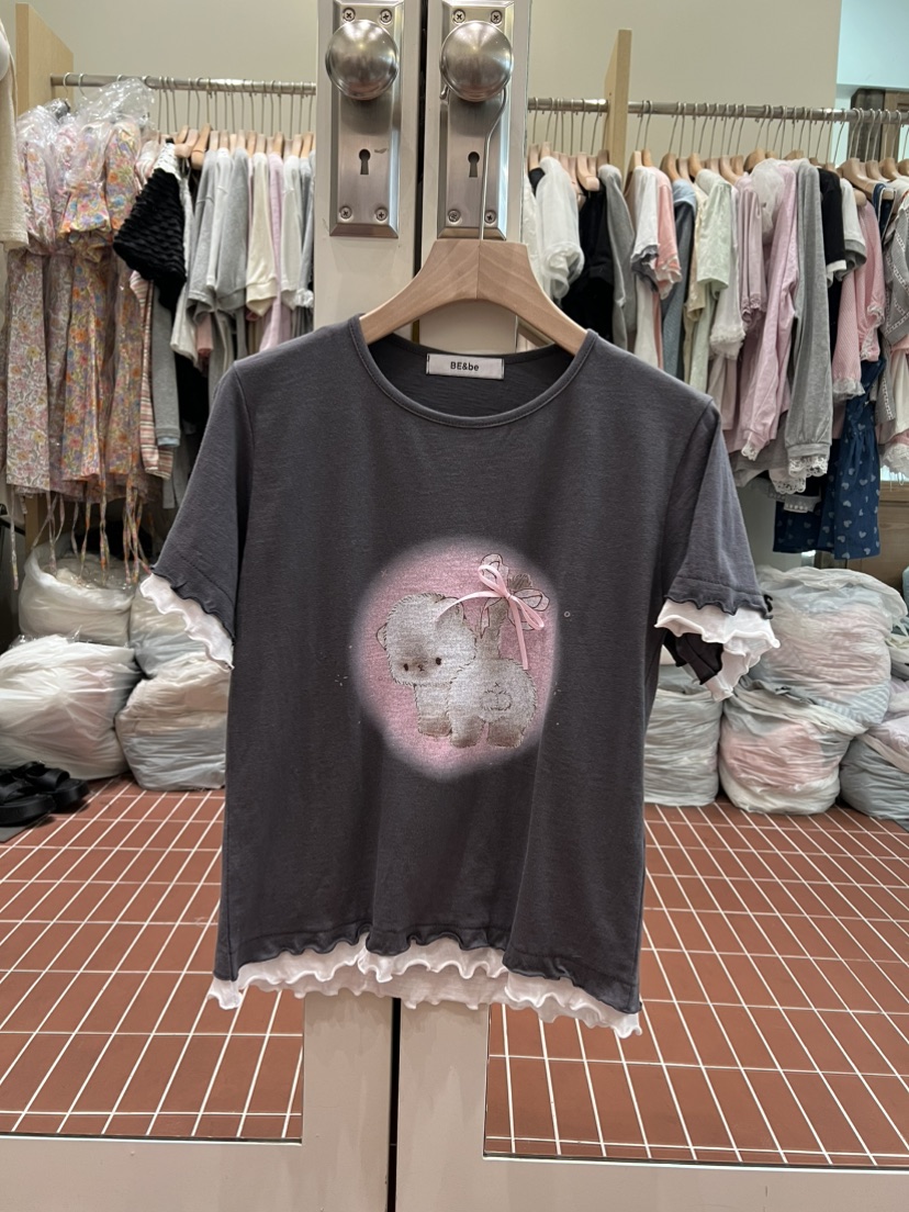 BE&amp;BE韓國直郵實拍女裝新品職業時尚人氣熱賣26夏季T恤BE&beT恤圖色3