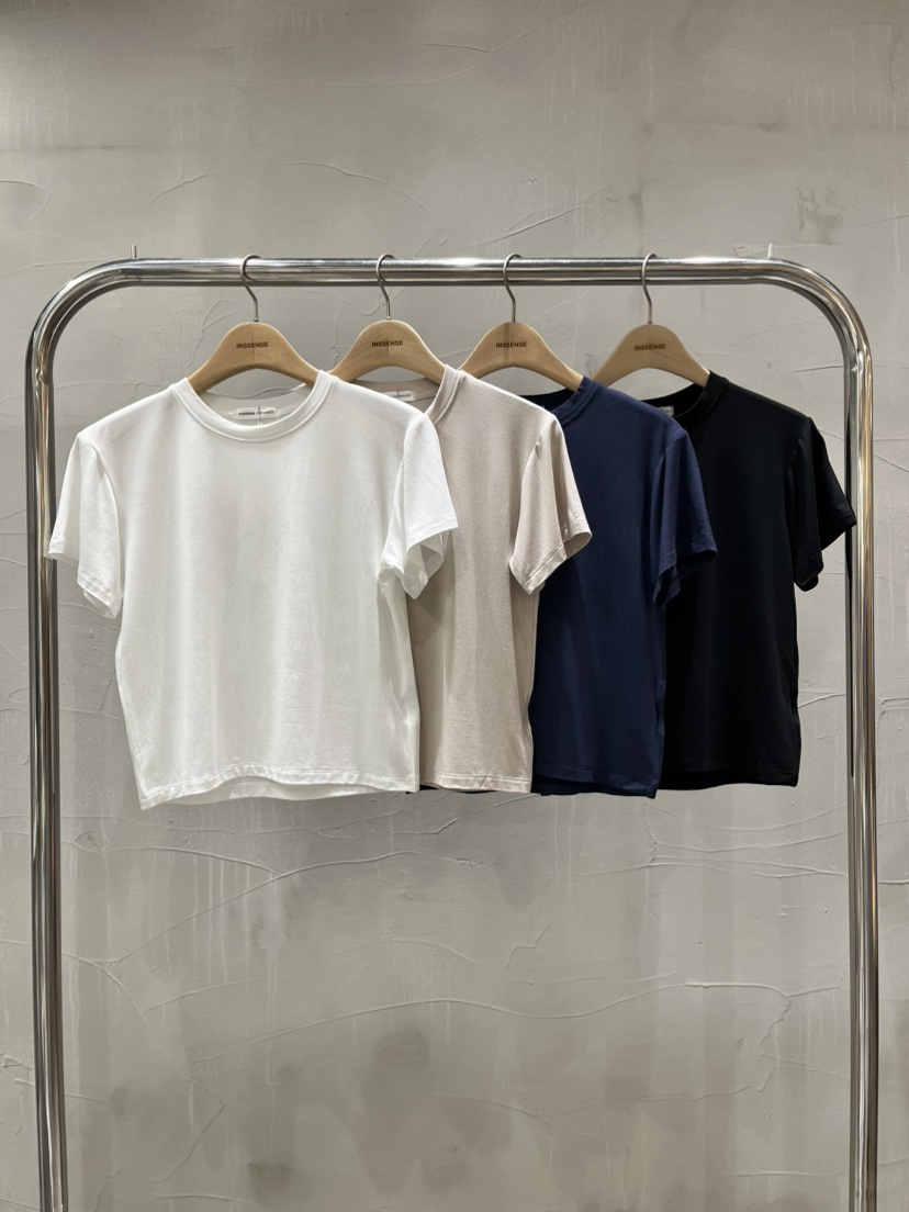 INSSENSE-A韓國直郵女士新品人氣熱賣休閑時尚26春夏T恤天絲INSSENSE-AT恤