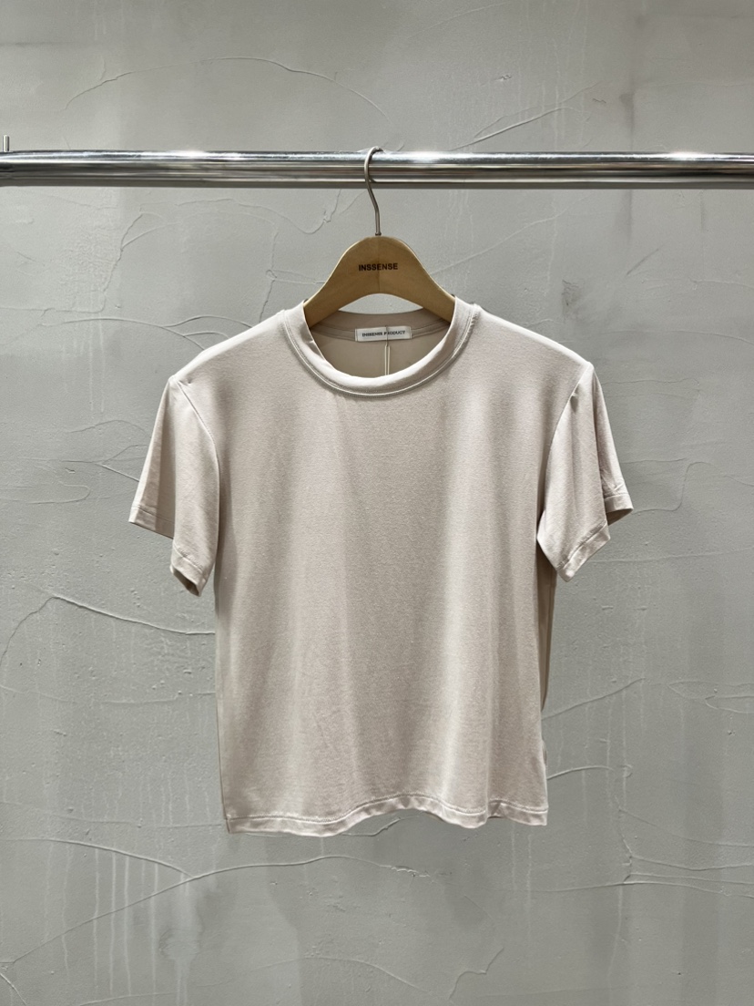 INSSENSE-A韓國直郵女士新品人氣熱賣休閑時尚26春夏T恤天絲INSSENSE-AT恤圖色2