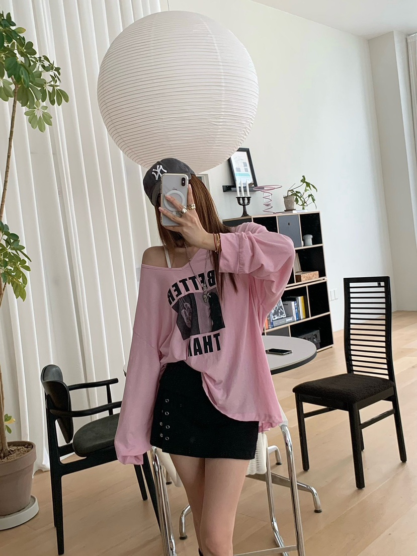 REVE CITE-L韓國直郵女士新款熱賣26夏季時尚人氣長袖T恤REVE CITE-L長袖T恤