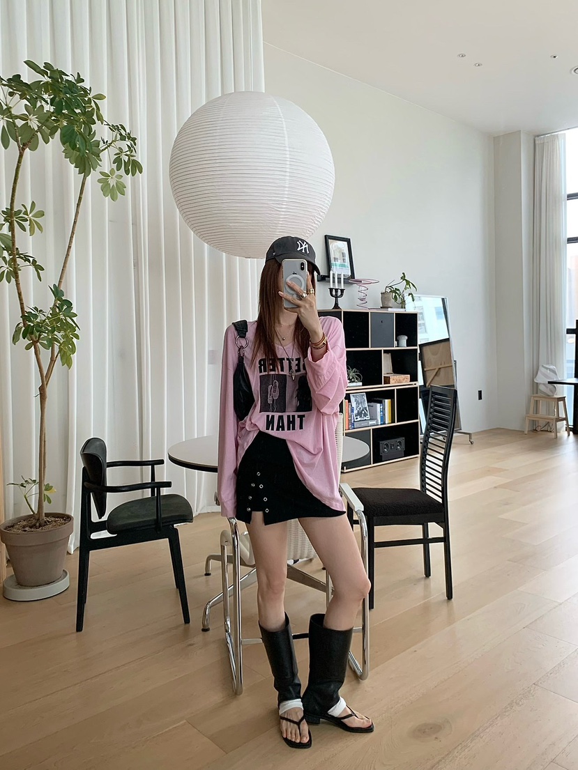 REVE CITE-L韓國直郵女士新款熱賣26夏季時尚人氣長袖T恤REVE CITE-L長袖T恤