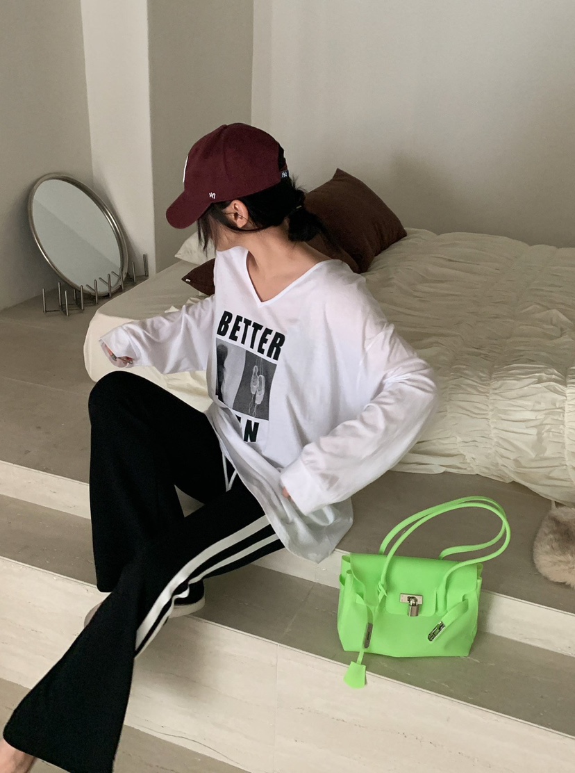 REVE CITE-L韓國直郵女士新款熱賣26夏季時尚人氣長袖T恤REVE CITE-L長袖T恤
