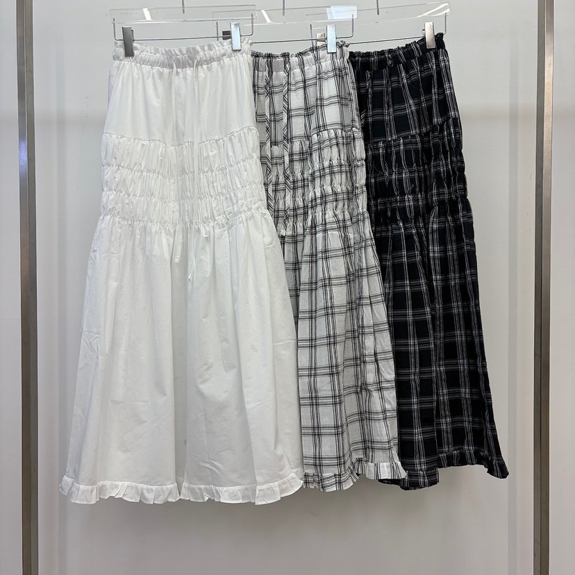 REVE CITE-L韓國東大門直郵女裝新品26春夏職業長裙荷葉邊REVE CITE-L長裙