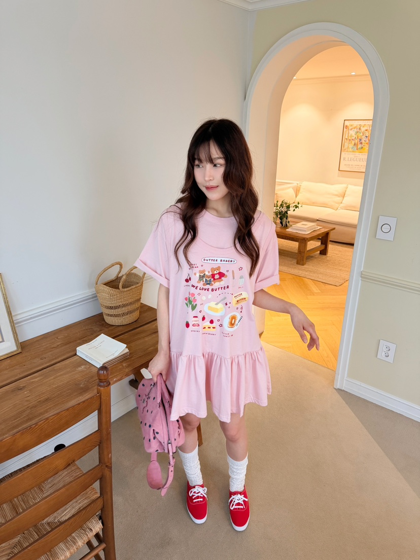 BOUTIQUE-L韓國代購女士新款休閑熱賣人氣推薦26春夏T恤BOUTIQUE-LT恤