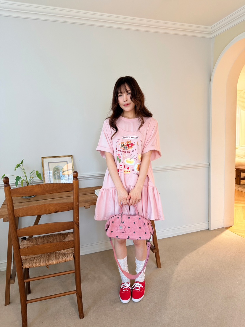 BOUTIQUE-L韓國代購女士新款休閑熱賣人氣推薦26春夏T恤BOUTIQUE-LT恤
