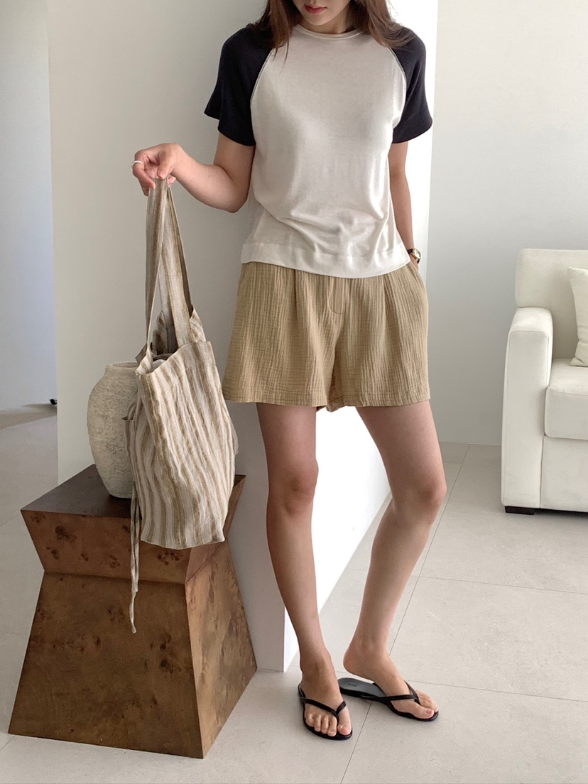 BLEECKER韓國直郵實拍女士新款26春夏休閑推薦熱賣人氣短褲BLEECKER短褲