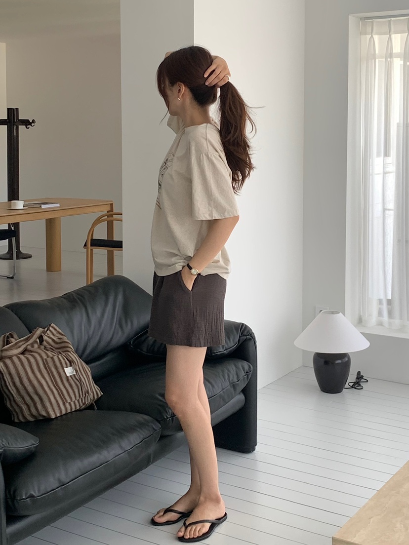 BLEECKER韓國直郵實拍女士新款26春夏休閑推薦熱賣人氣短褲BLEECKER短褲