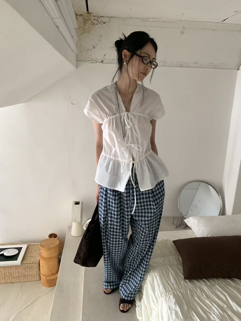 LOFN韓國東大門直郵女士新品人氣熱賣26夏季職業襯衫蕾絲衫LLOFN襯衫/蕾絲衫