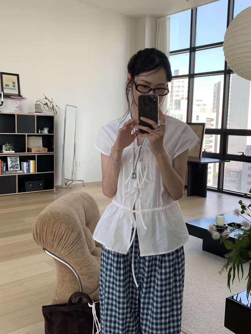 LOFN韓國東大門直郵女士新品人氣熱賣26夏季職業襯衫蕾絲衫LLOFN襯衫/蕾絲衫