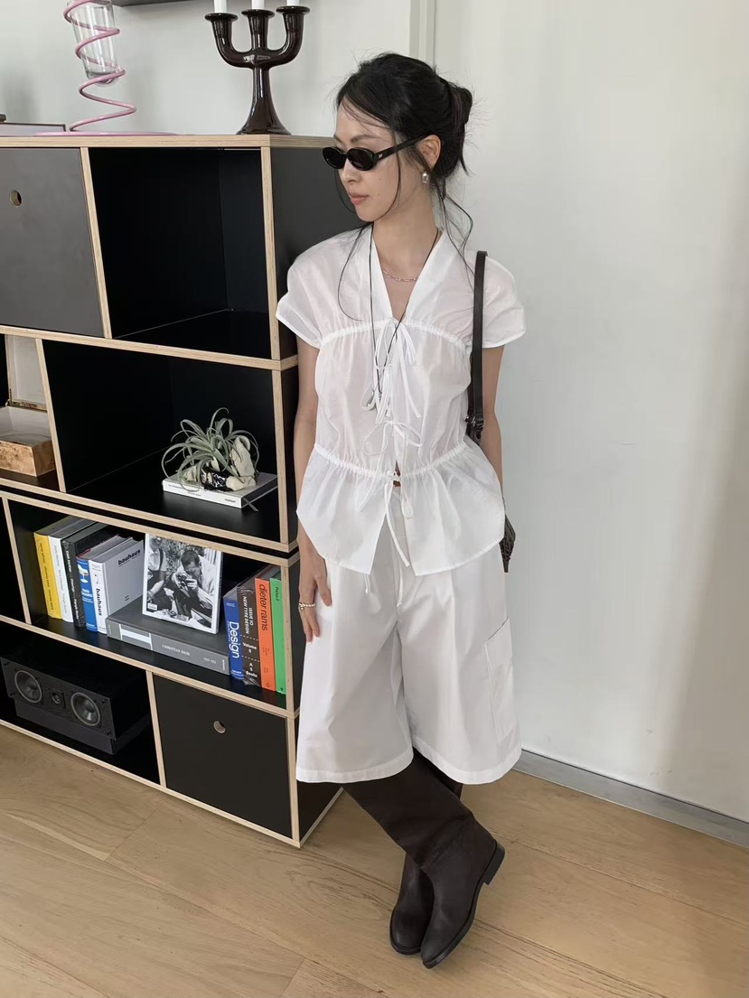 LOFN韓國東大門直郵女士新品人氣熱賣26夏季職業襯衫蕾絲衫LLOFN襯衫/蕾絲衫