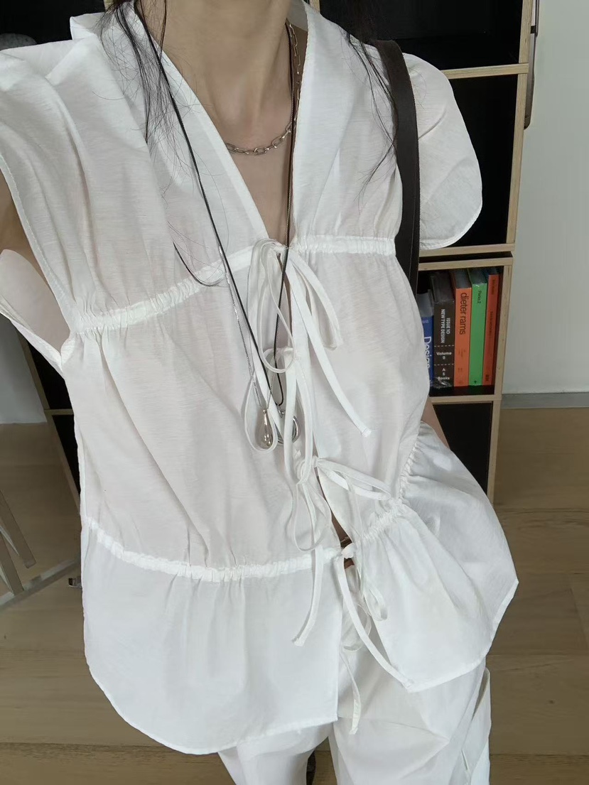 LOFN韓國東大門直郵女士新品人氣熱賣26夏季職業襯衫蕾絲衫LLOFN襯衫/蕾絲衫
