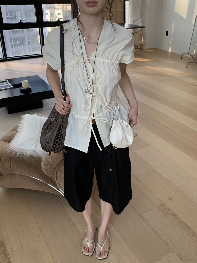 LOFN韓國東大門直郵女士新品人氣熱賣26夏季職業襯衫蕾絲衫LLOFN襯衫/蕾絲衫