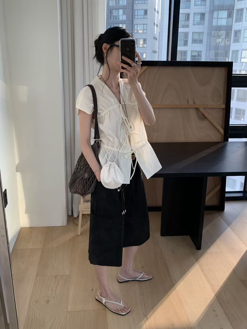 LOFN韓國東大門直郵女士新品人氣熱賣26夏季職業襯衫蕾絲衫LLOFN襯衫/蕾絲衫