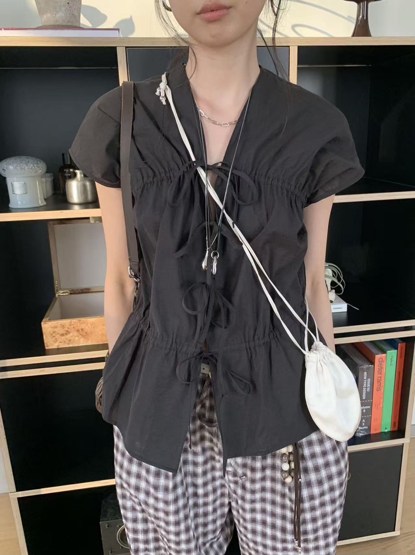 LOFN韓國東大門直郵女士新品人氣熱賣26夏季職業襯衫蕾絲衫LLOFN襯衫/蕾絲衫