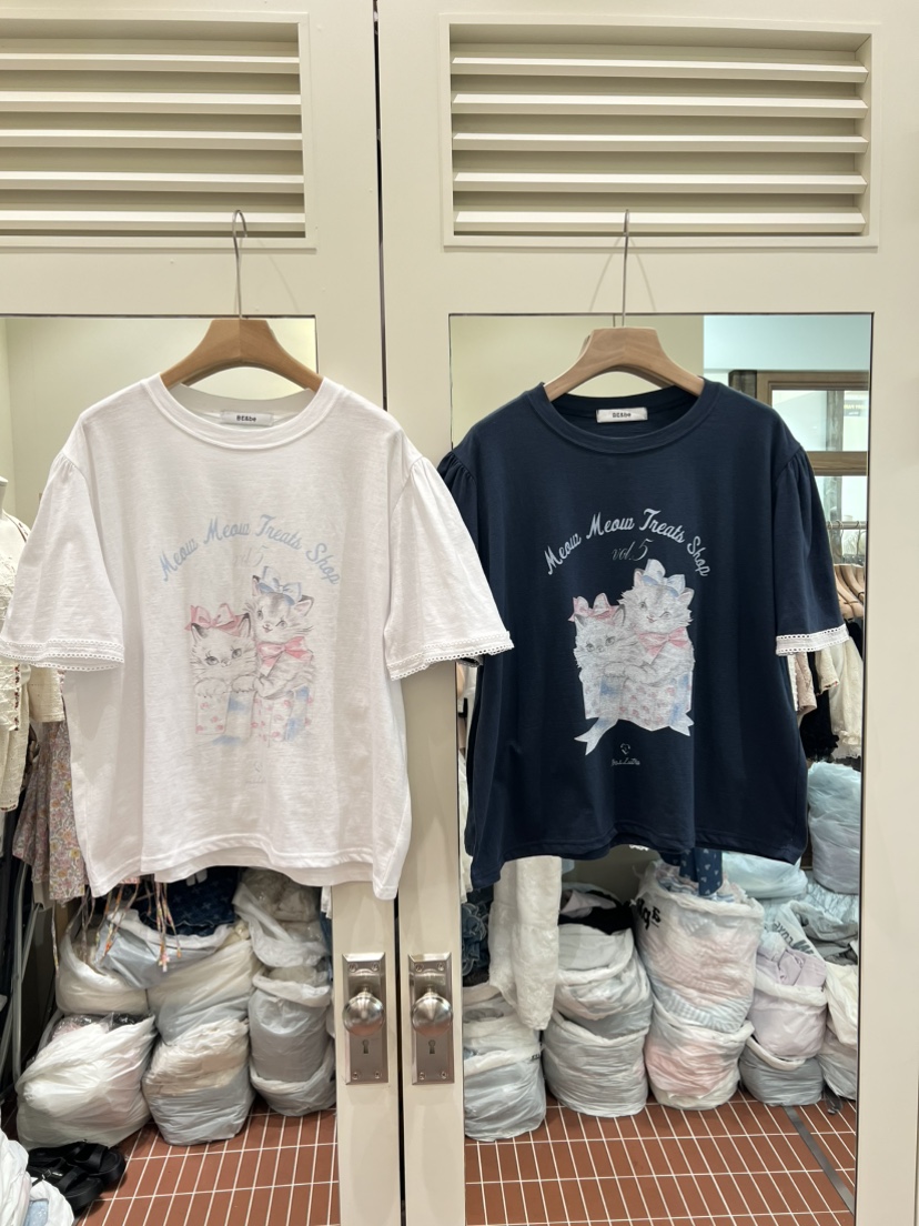 BE&amp;BE韓國東大門代購女士新款26春夏時尚休閑人氣T恤BE&beT恤