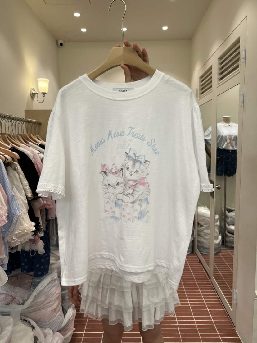 BE&amp;BE韓國東大門代購女士新款26春夏時尚休閑人氣T恤BE&beT恤圖色1